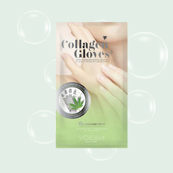 Gloves, Collagen - Hemp Oil. 1 par