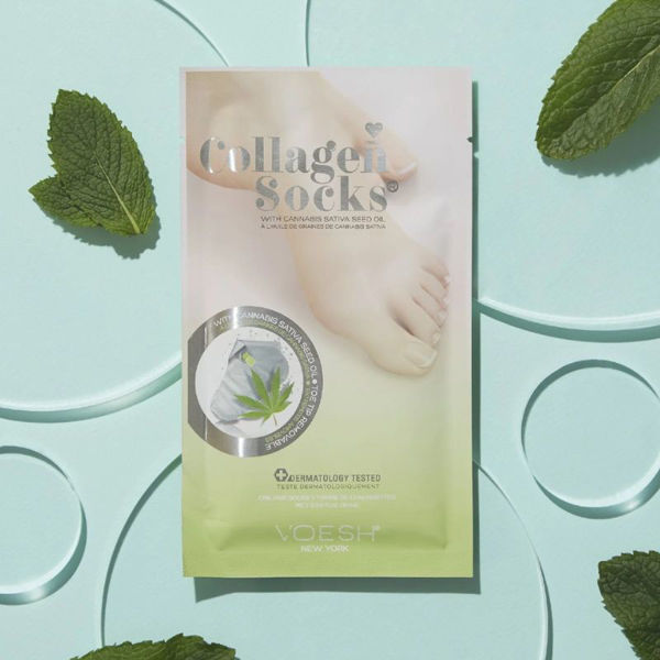 Socks, Collagen + Hemp Oil. 1 par